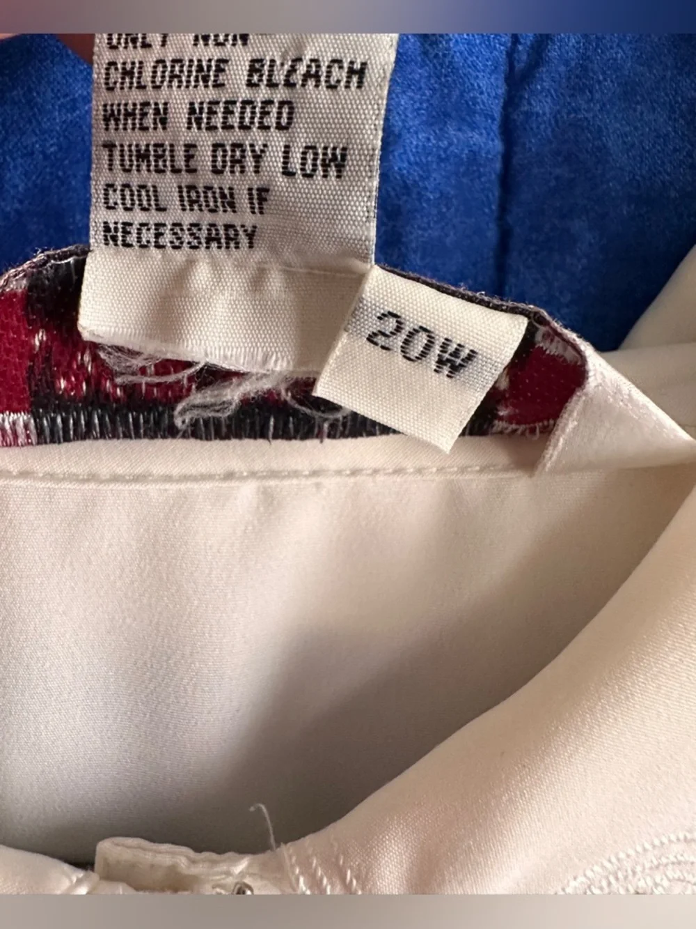 Vintage 80s Set Of 3 Blouses Lace White Cream Victorian Embroidered Women’s 20W - Picture 10 of 14